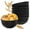 Black, variant on GPED 8 Pcs Unbreakable Cereal Bowls Set, 26 Oz Wheat Straw Bowls Set, Salad Bowls, Soup Bowls, Reusable Plastic Bowls, BPA Free, Microwave & Dishwasher Safe Bowls for Kitchen, Beige