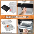 thumbnail image 3 of 69804 Grease Tray with 67047 Catch Pan for Weber Spirit 300 Series Gas Grills,Spirit E310 E320 E330 S310 S320 S330 Grills,Drip Tray with 10 Pack Aluminum Foil Liner,Replace Weber 69804 67047, 3 of 9