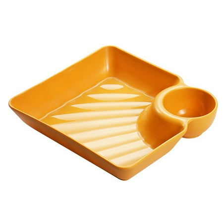 

LMZM Dumpling Plate Easy to Clean Non-stick Useful Square Shaped Serving Plate