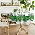 thumbnail image 5 of St. Patricks Day Tablecloth 60×60 Inch Round, Shamrock Love Heart Eucalyptus Washable Seasonal Table Cover for Party Picnic Dinner Decor, 5 of 6