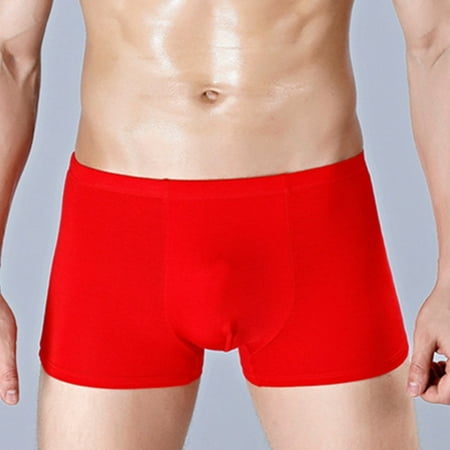 

Mens Modal Underwear Boxer Briefs Shorts Breathable Pouch Underpants Trunks