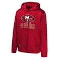 thumbnail image 2 of Men's Scarlet San Francisco 49ers Streak Fleece Pullover Hoodie, 2 of 3