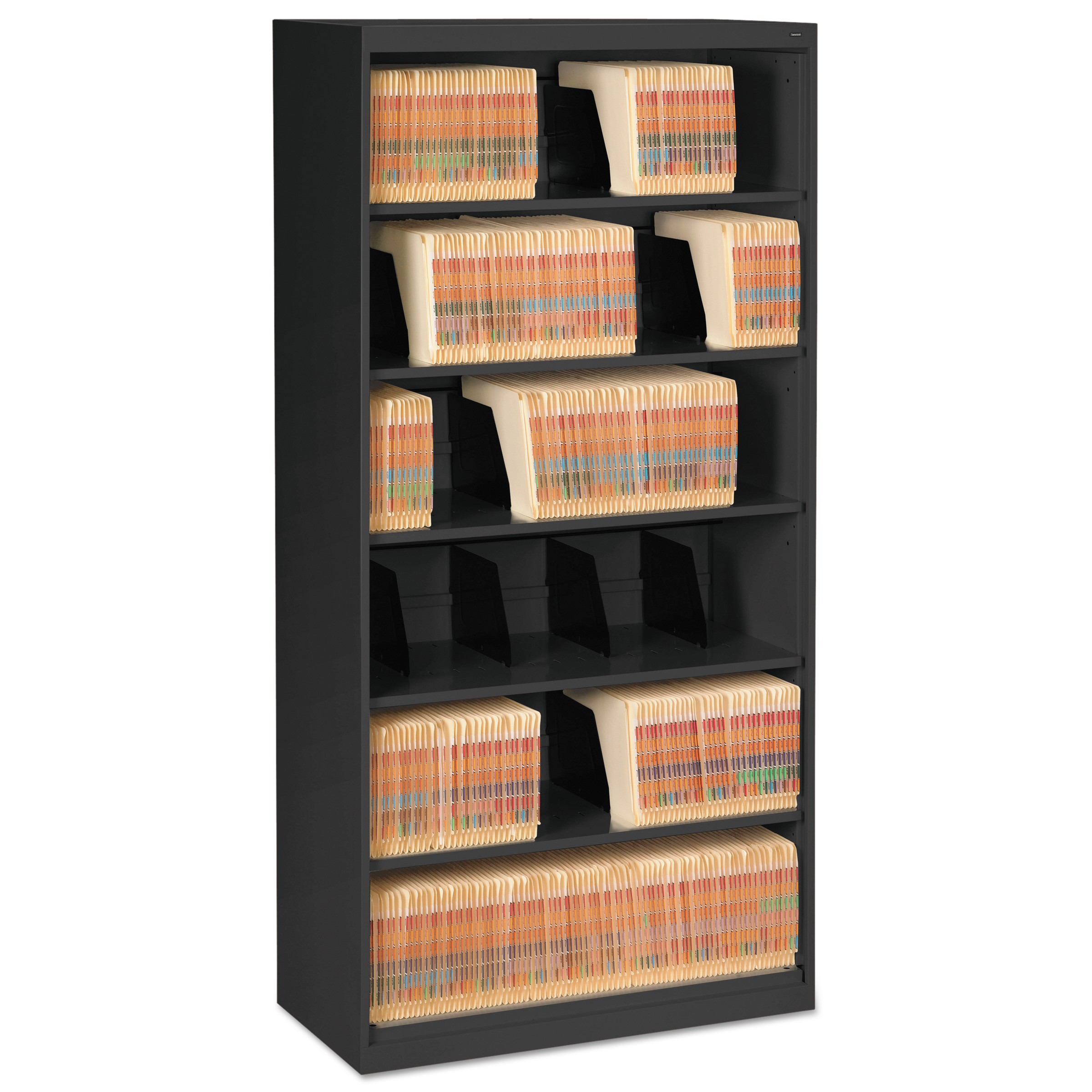 Tennsco Open Fixed Shelf Lateral Side Tab File
