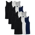 thumbnail image 3 of 12-Pack Men's Classic Stretch Tank Tops (Sizes, S-2XL), 3 of 5