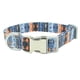 thumbnail image 1 of Collar para perro Dinheiro con hebilla de metal, collar ajustable con estampado floral Paisley verde, 1 of 5