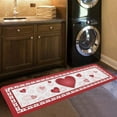 thumbnail image 2 of Kitchen Rug Red Gradient Love Sweet Valentine''s Day,Non Slip Bath Rugs Water Absorption Floor Doormat Lip Print Back,Washable Area Runner for Laundry Bathroom Living Room, 2 of 6