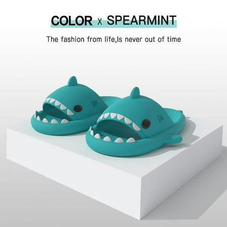 

2022 Shark Slippers Summer Adult Couple Slippers Tide Indoor and Outdoor Funny Home Cute Cartoon Parent-child Children s Sandals