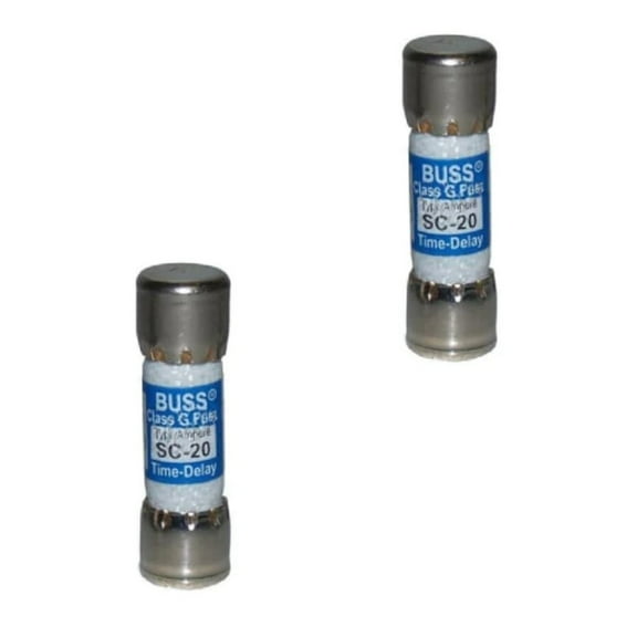 Hot Tub 20 Amp Slo-Blo Replacement Fuse, Large Style (2 Pack) Busssc20