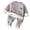Gray, variant on Posijego Toddler Boys Girls Winter Thermal Outfits Fleece Lined Long Sleeve Sweatshirts and Joggers 2 Piece Sets