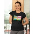 thumbnail image 2 of Cassettes Pop Art Design Women Black T-Shirt, Female Medium, 2 of 4