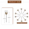 thumbnail image 2 of Uxcell 800 Pcs Alfileres, Alfileres de Mapa con Cabeza Redonda de 4mm Alfileres Decorativos para Tablero de Anuncios Hogar Oficina Viaje Pared Manualidades Mapa Foto, Dorado, 2 of 7