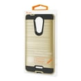 thumbnail image 4 of Coolpad Revvl Plus Hybrid Metal Brushed Texture Case In Gold, 4 of 4