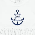 thumbnail image 4 of Inktastic Just Arrived Nautical Anchor Girls Baby Dress, 4 of 5