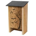 thumbnail image 4 of S&K BH50 Printed Cedar Bat House,Two Chamber Outdoor BatShelter for Upto 50Bats,Cedar Backyard BatRoost with Grooved Interior,Heat Absorbing Black Roof and Wall Post or Tree Mount Design,Made in USA, 4 of 8