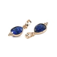 thumbnail image 2 of Natural Lazuli Faceted Pendans Golden Plated Brass Teardrop Charms 17.5x9x3.5mm Hole: 6x3.5mm diy, 2 of 3