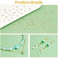 thumbnail image 4 of 100pcs 14K Gold Flower Bead Cap Bead End Caps Brass Filigree Metal Spacer Beads Caps End Charm Caps, 4 of 7