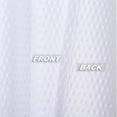 thumbnail image 5 of Shininglove Cafe Curtains 24 inch Length, Embossed Textured Soft Microfiber Kitchen Tier Curtains for Bathroom, White, 30"W x 24"L, 2 Pack, 5 of 6