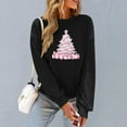 thumbnail image 5 of Womens Casual Christmas Long Sleeve Tee Shirts 2025 Pullover Sweaters Winter Clothes Long Sweaters With Pockets Zip Up Sweatshirt Plus Size Fall Tops, 5 of 6