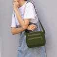 thumbnail image 5 of Hukapapa Bolsos de Hombro con múltiples Bolsillos Bolso de Viaje pequeño y liviano Correa Ajustable Verde, 5 of 5