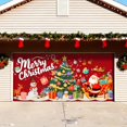thumbnail image 3 of BotaniNest Snowman Garage Door Banner Merry Garage Door Hanging, 3 of 5