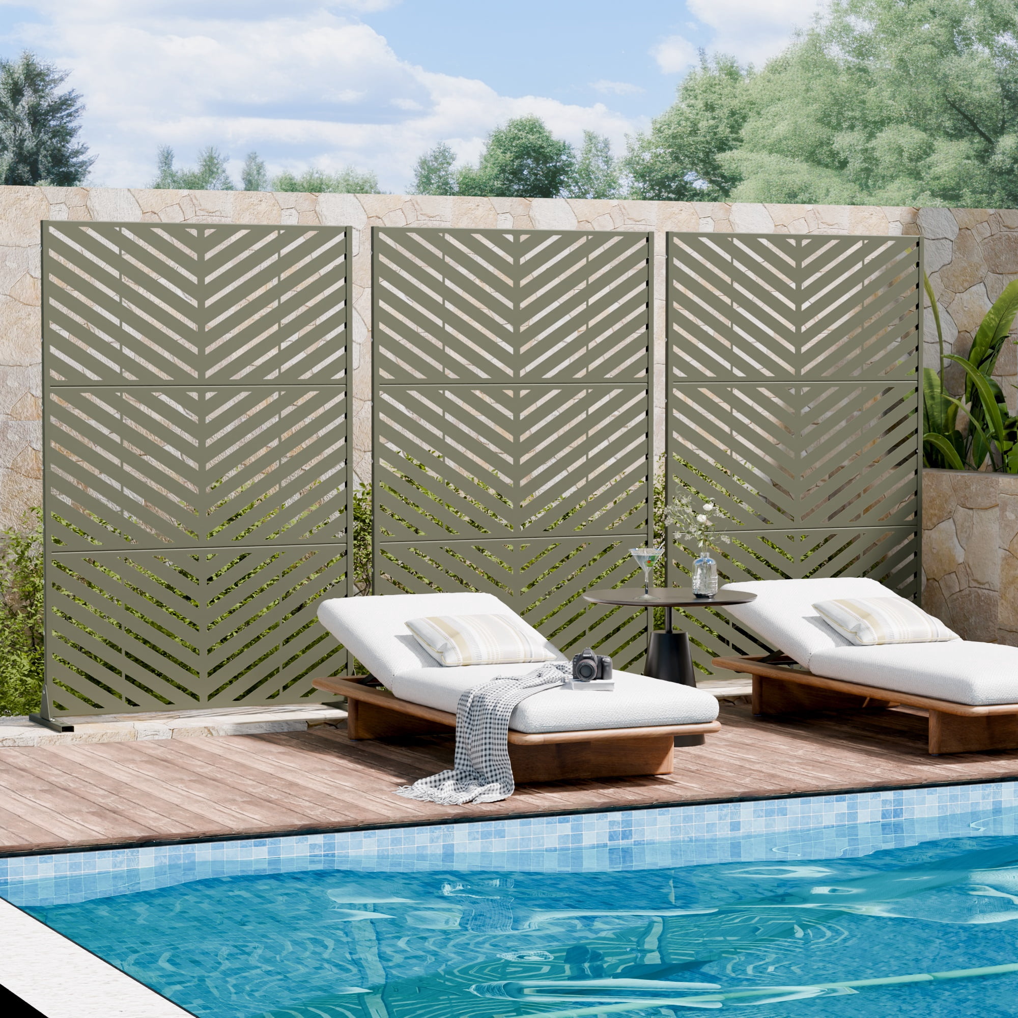 Privacy Metal Screen Fence Panel