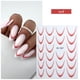 thumbnail image 1 of Pegatinas para uñas para decoración de uñas, pegatinas para uñas para mujeres, pegatinas para uñas de color sólido, pegatinas para uñas con degradado francés, pegatinas adhesivas para uñas en la parte, 1 of 3