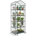 thumbnail image 1 of Outsunny Serre Mini à 5 Niveaux, Support de Fleurs Extérieur Portable, Transparent, 1 of 10
