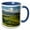 Blue/White, variant on 3drose, Italy, Tuscany. Spring Day Light Spreads across Farmland Near Pienza., 11oz Mug