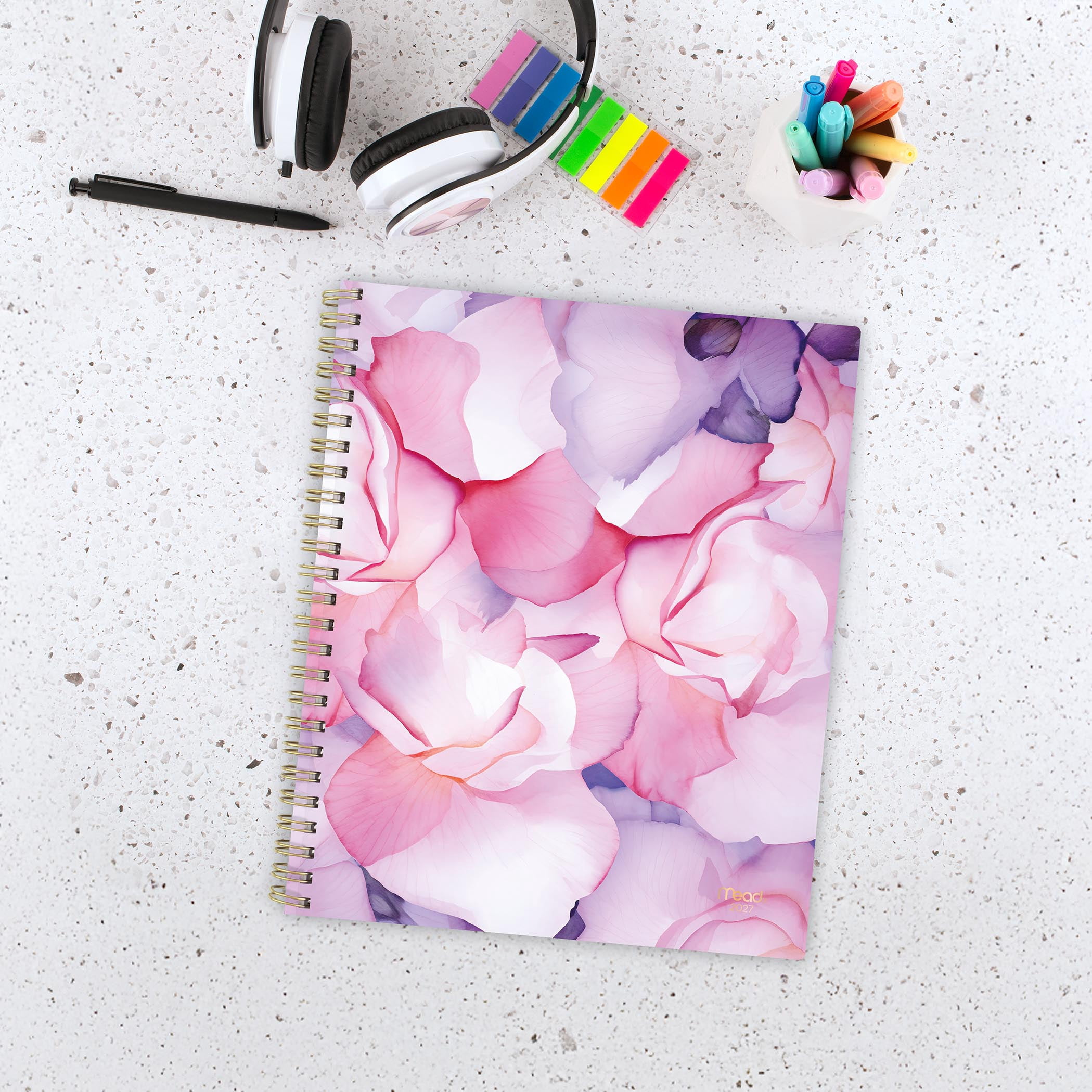 2027 Mead® Summer Blossom Large Weekly and Monthly Planner