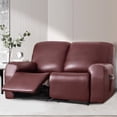 thumbnail image 3 of Housse de Fauteuil Inclinable en Cuir PU 2024, 4 Pcs, Imperméable, Extensible, Housse de Fauteuil Inclinable/canapé, Protège-Meubles avec Poches, 1 Place/noir, 3 of 11