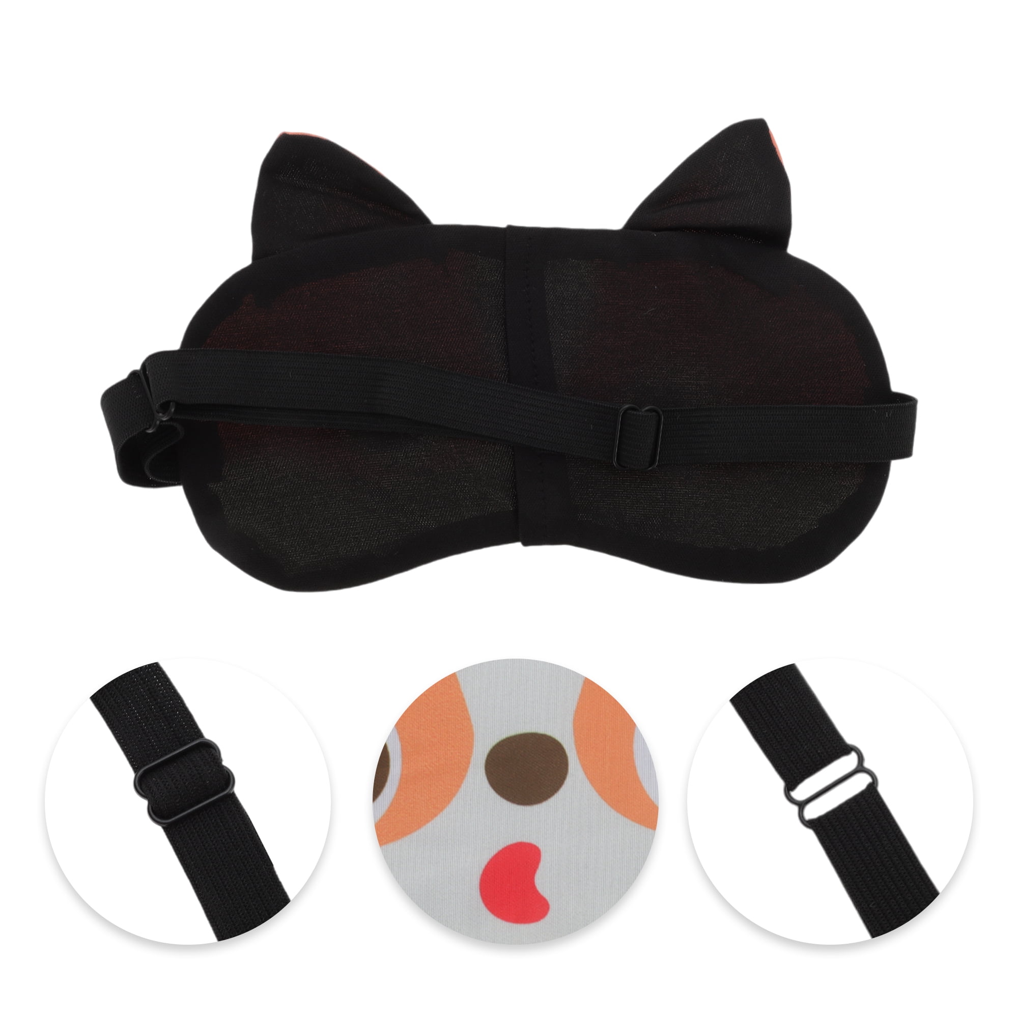 Unique Bargains Portable Husky Sleep Mask with Adjustable Strap Orange