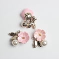 thumbnail image 3 of segolike 10pcs Pearl Embellishment Buttons Flatback For Wedding Scrapbooking Craft Making pink, 3 of 9