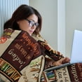 thumbnail image 4 of Book Lovers Gifts, Gifts for Book Lovers, Book Lover Gifts for Women, Book Blanket, Book Club Gifts, Reading Gifts, Gifts for Readers Book Lovers, Book Themed Gifts, Librarian Gifts Blanket 60"*50", 4 of 5