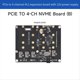 thumbnail image 3 of Placa Adaptadora para 5 PCIe A NVMe M.2 de 4 Canales, Compatible con para Discos Duros M.2 2280/2260/2242/2230 para PI5 (EE. UU.), 3 of 5