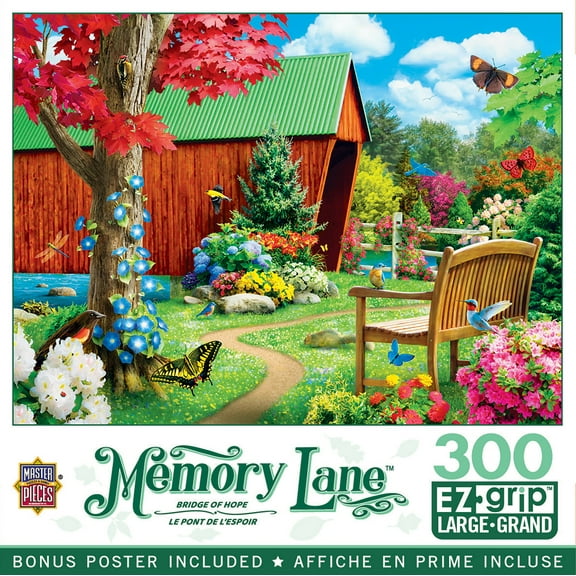 MasterPieces 300 Piece EZ Grip Jigsaw Puzzle - Bridge of Hope - 18"x24"