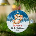 thumbnail image 4 of Personalized Dog's 1st Xmas Ceramic Ornament 2025, Baby Dog's First Christmas Ornament Gift, Customized Choose Name Dog Ornament Keepsake, Cute Dog 1st Xmas Ceramic Ornament Gift for Dog Dad Dog Mom, 4 of 6