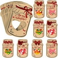 thumbnail image 5 of QianGlow 24 Valentine's Day Candy Cards with Drifting Bottle Shape, Valentine's Day Party Gift Exchange, Classroom Favor,as shown, 5 of 6