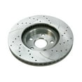 thumbnail image 4 of AutoShack Front Drilled and Slotted Brake Kit Rotors Silver and Performance Ceramic Pads Pair of 2 Driver and Passenger Side Replacement for 2003-2008 Pontiac Vibe Toyota Corolla Matrix BRKPKG002490, 4 of 4