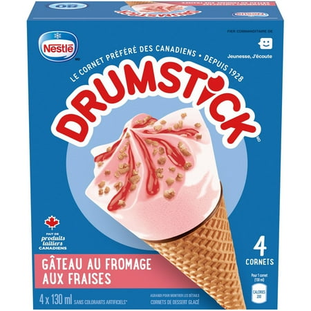Cornets Nestle Drumstick Gateau Au Fromage Et Aux Fraises 4 X 130 Ml Walmart Canada Cornets Nestle Drumstick Gateau Au Fromage Et Aux Fraises 4 X 130 Ml Walmart Canada