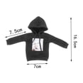 thumbnail image 4 of Ropa de Muñeca Zulema para muñecas de bebé de 30 cm 12 pulgadas Sudadera cerrada negra, 4 of 8