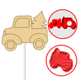 thumbnail image 2 of Truck with Tree Christmas Cake Pop Mold, 2 of 4