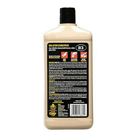 Meguiar's M83 Mirror Glaze Dual Action Cleaner Polish, M8332, 32 fl Oz