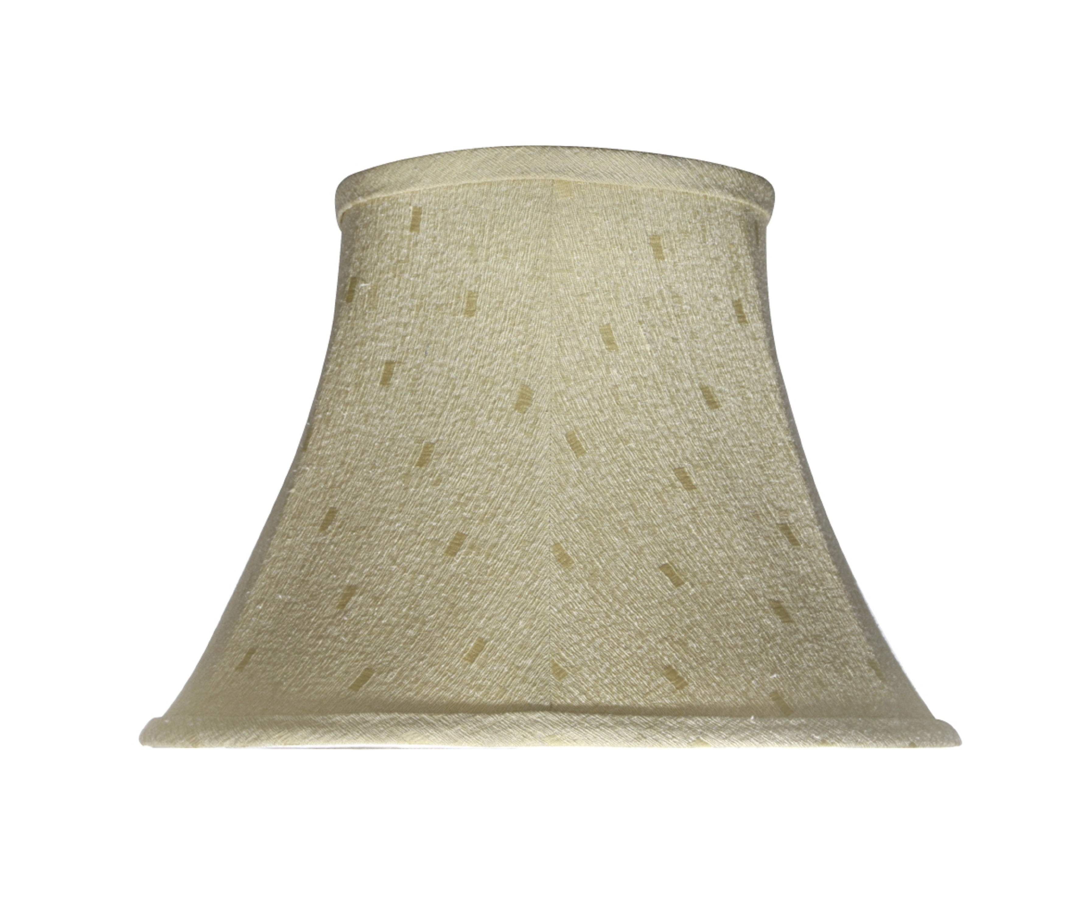 Camel Jacquard Textured Fabric Bell Lamp Shade 9.5'' H