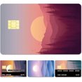 thumbnail image 1 of 4 Styles Credit Card Skin Debit Card Skin Debit Card Sticker Cover No Bubble Slim Small Chip Personalized Bank Card Protecting Decal Removable Transportation Key Card Mountains 7.3x5.4Inch, 1 of 6