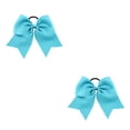 thumbnail image 1 of Qarigey Banda para el cabello grande Bowknot Goma elástica Soporte de cola de caballo ajustable Cabellos Cuerda Scrunchies para mujeres Multi Cielo azul 2Conjunto, 1 of 6