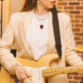 thumbnail image 3 of Stainless Steel Guitar Pick Necklace Bass Pick Necklace Guitar Pick Pendant Chain, 3 of 3