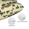 thumbnail image 3 of KLL Camping Caravan 1 Pillow Covers Envelope Closure,Super Soft and Cozy Fuzzy Fleece Pillow Case Cover (No pillow core）, 3 of 5