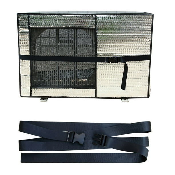 Outside Window AC Unit Cover Air Conditioner Cover Full Aluminum Foil
