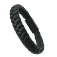 thumbnail image 1 of HEVIRGO Portable Faux Leather Woven Mini Type-C Micro USB Charging Bracelet Data Cable, 1 of 10