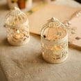 thumbnail image 5 of Dserhfy Hanging Hollow Candle Holder Stand Antique Moroccan Style Lantern Wedding Decor, 5 of 7